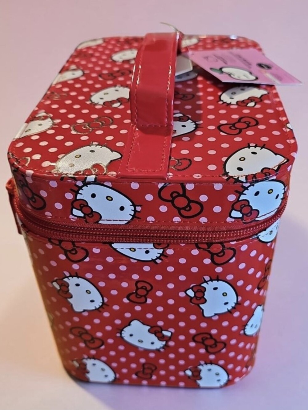 Hello Kitty  Nwt Red Polka Dot Kids Carry Case with Handle